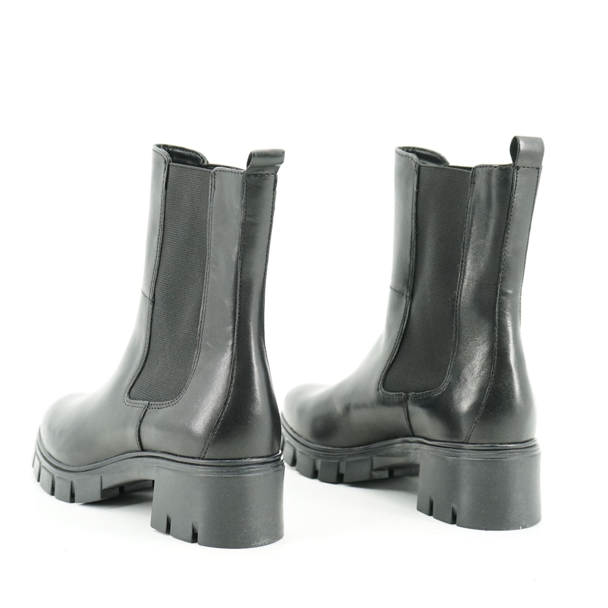 Anfibi/Stivaletti Chelsea boots con platform in pelle: VB08-3202