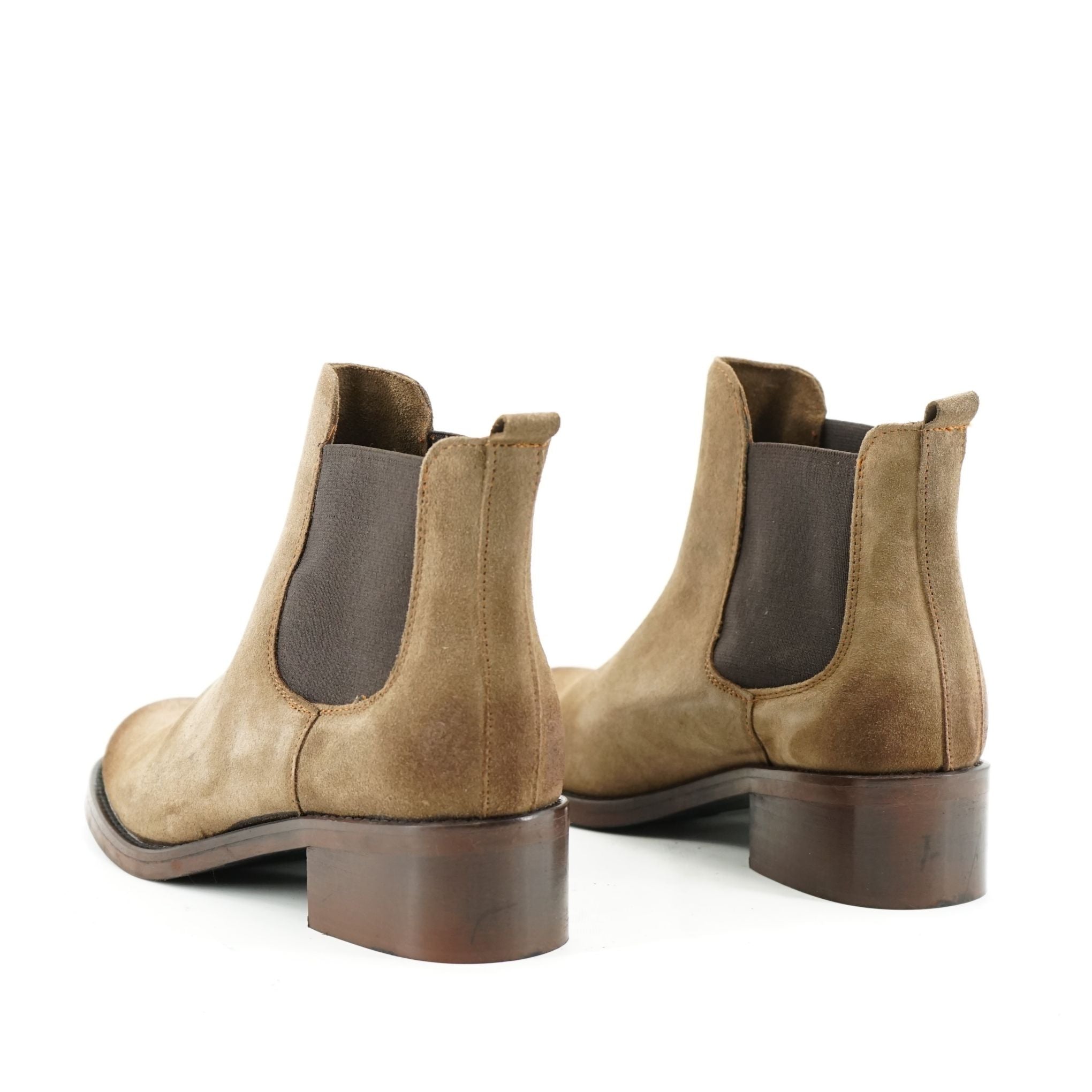 Stivaletti chelsea boots Testa con tacco quadrato in pelle: 8239/01