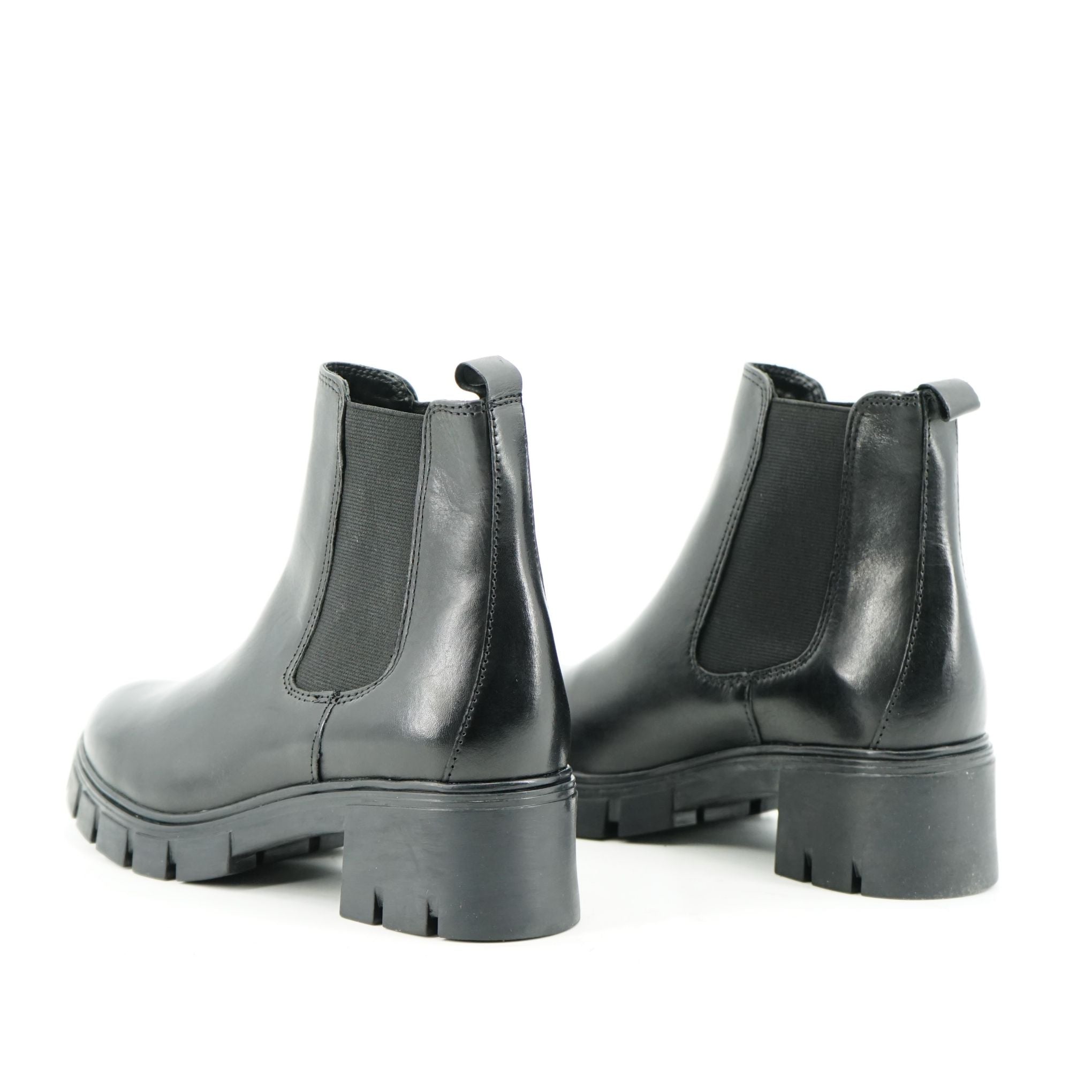 Anfibi/Stivaletti Chelsea boots con platform in pelle: VB08-3204