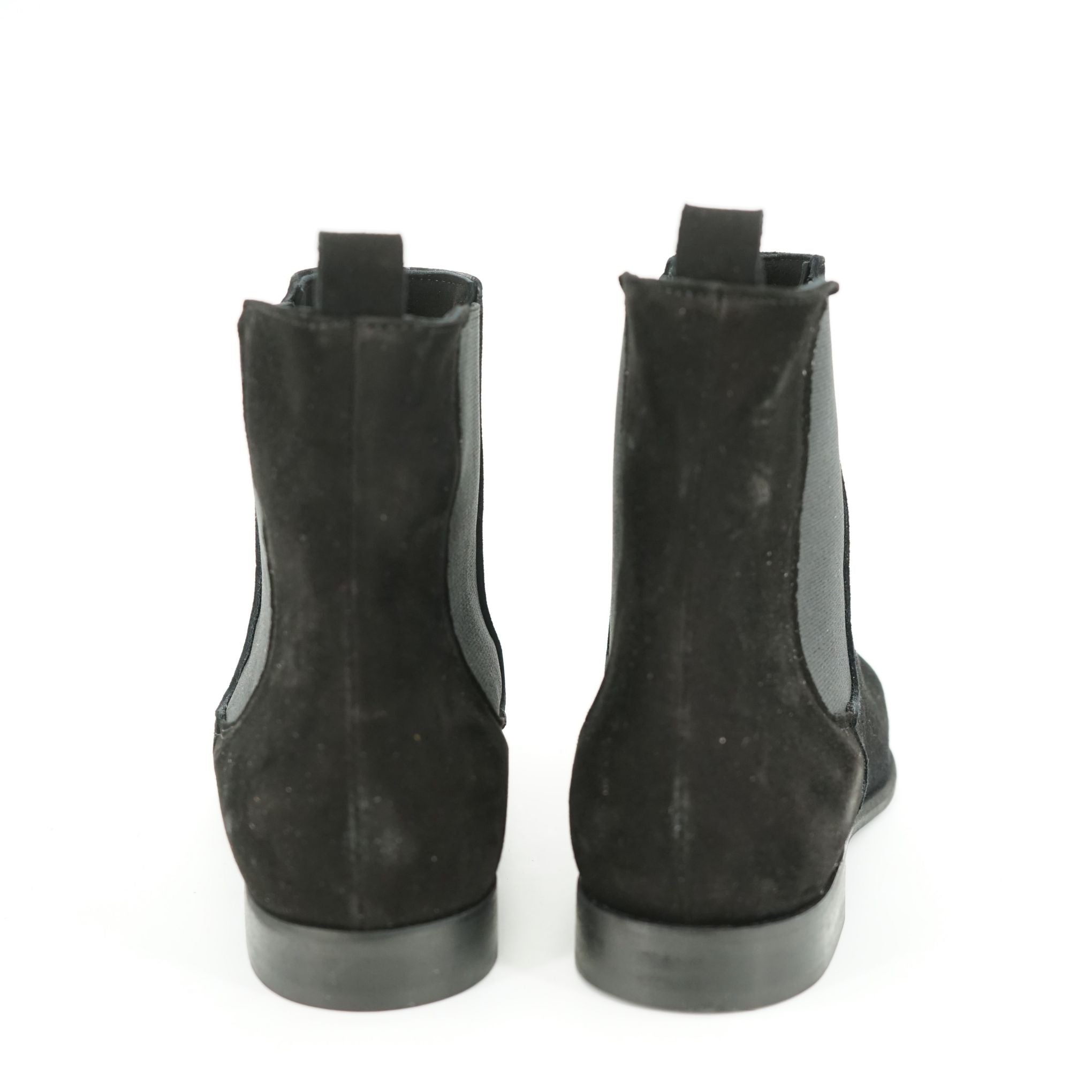 Stivaletti Chelsea Boots Testa con tacco basso a punta in camoscio: 835-22